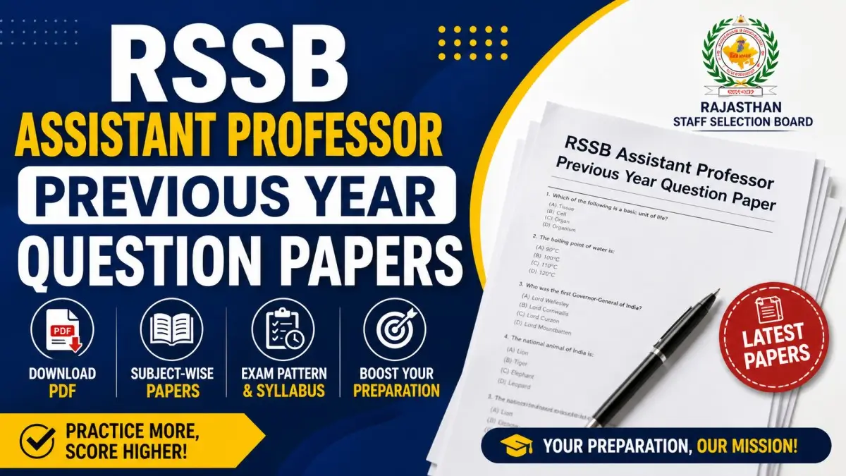 RSSB Assistant Professor PYQ