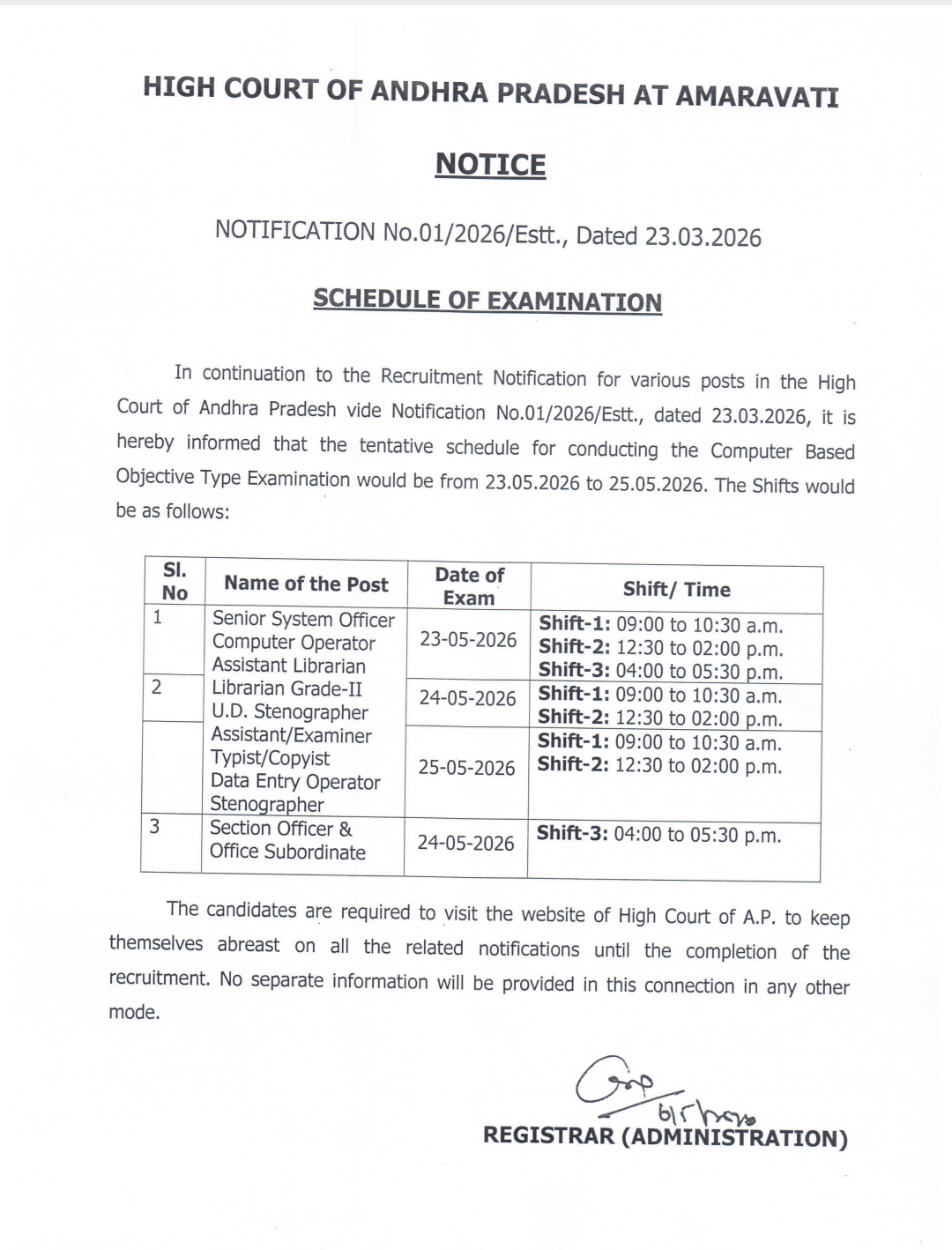 AP High Court Exam Date 2026 Out For 300 Posts Vacancies, Check Exam Pattern_3.1