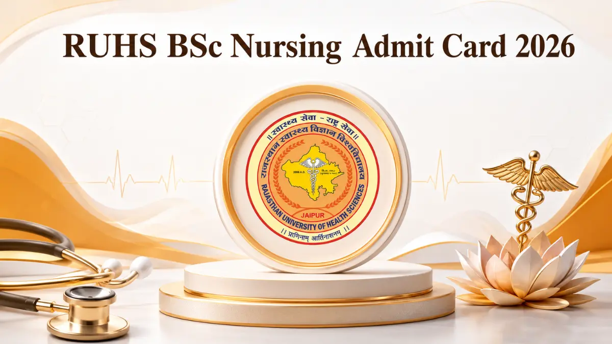 RUHS BSc Nursing Admit Card 2026, Direct Link to Download