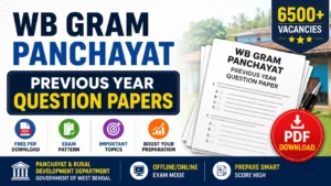 WB Gram Panchayat Previous Year Question Papers, Download PDF