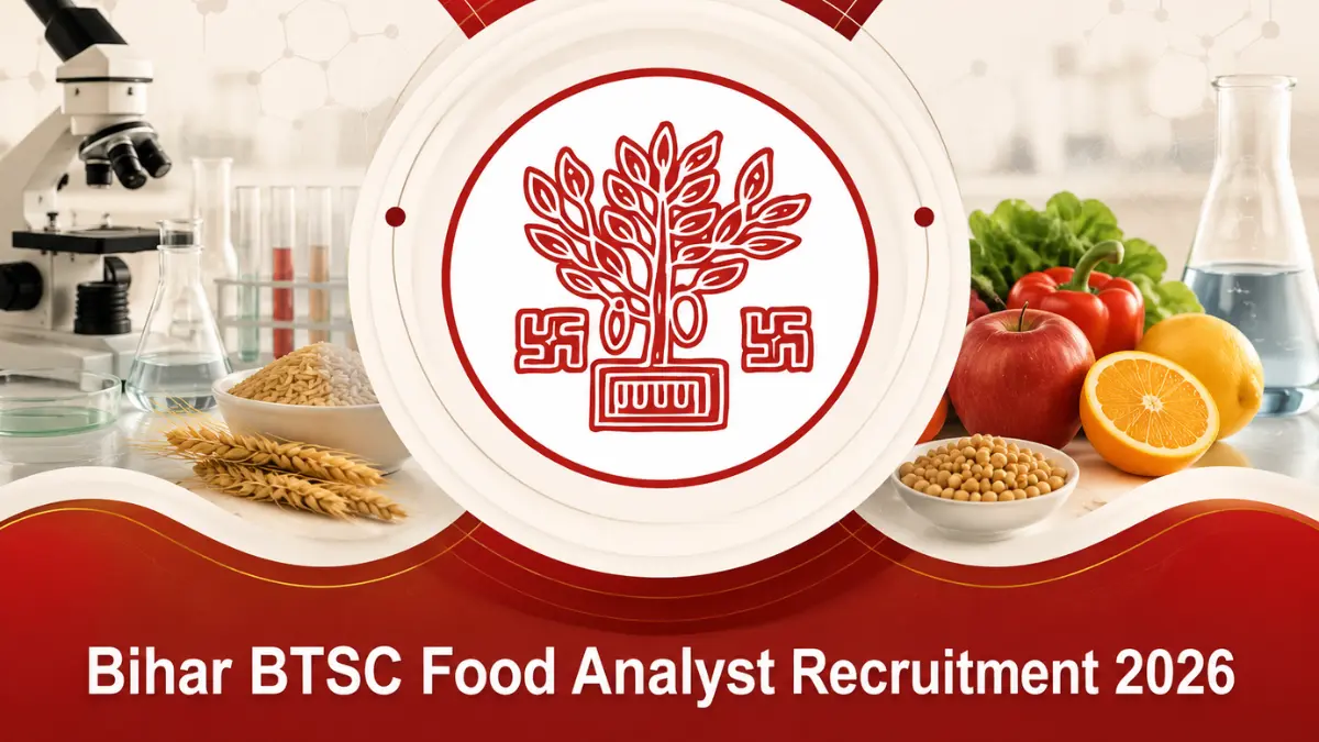 Bihar BTSC Food Analyst Recruitment 2026 Notification Out, Apply Online Starts