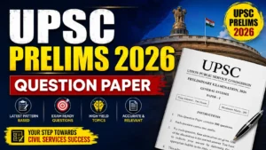 UPSC Prelims 2026 Question Paper