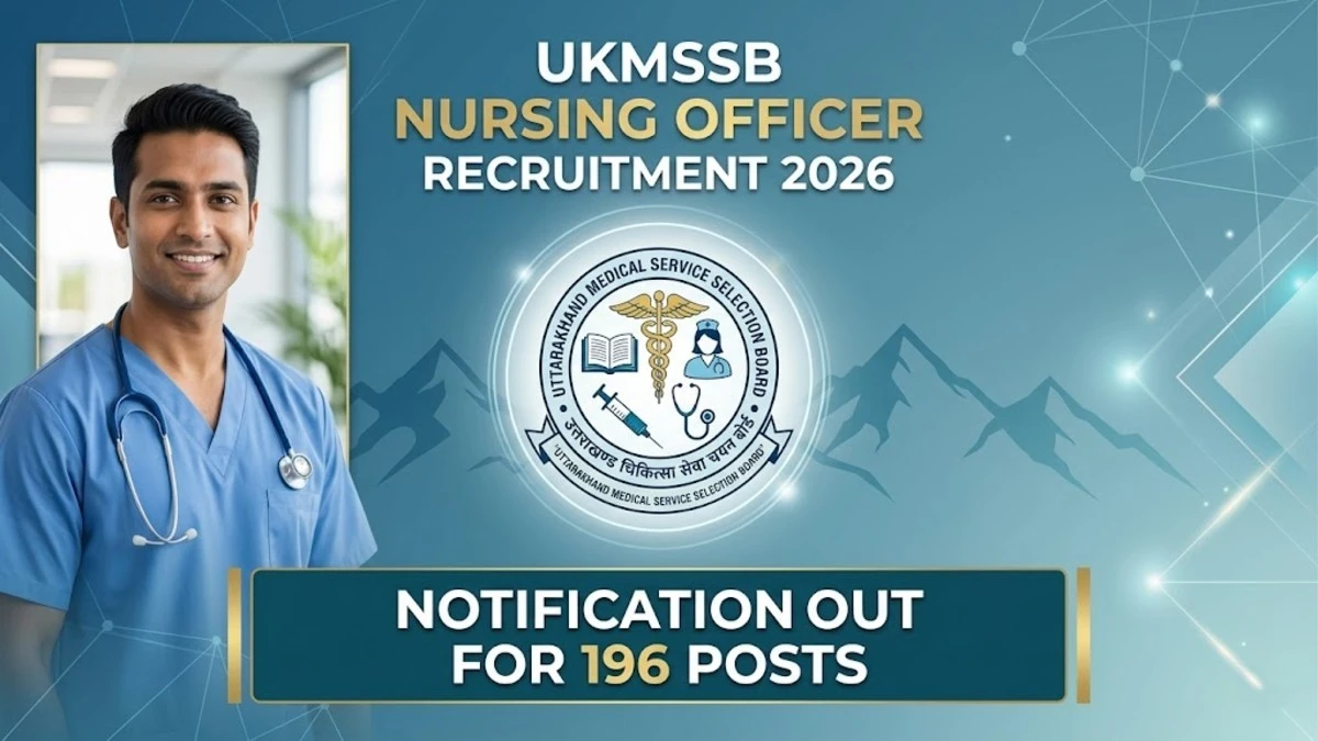 UKMSSB Nursing Officer Recruitment 2026 Notification
