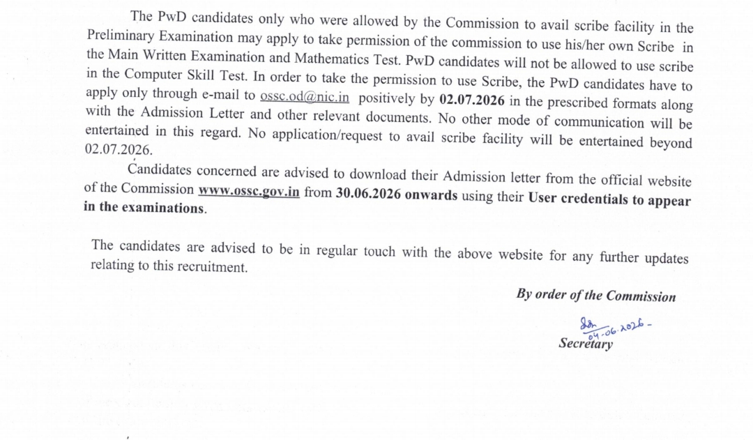 OSSC CGL Mains Exam Date 2026 Out at ossc.gov.in, Check Mains Exam Schedule_3.1