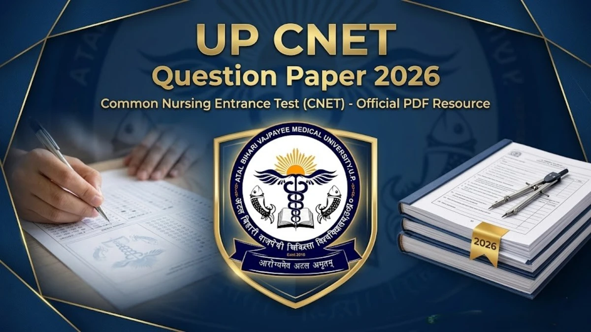 UP CNET Question Paper 2026