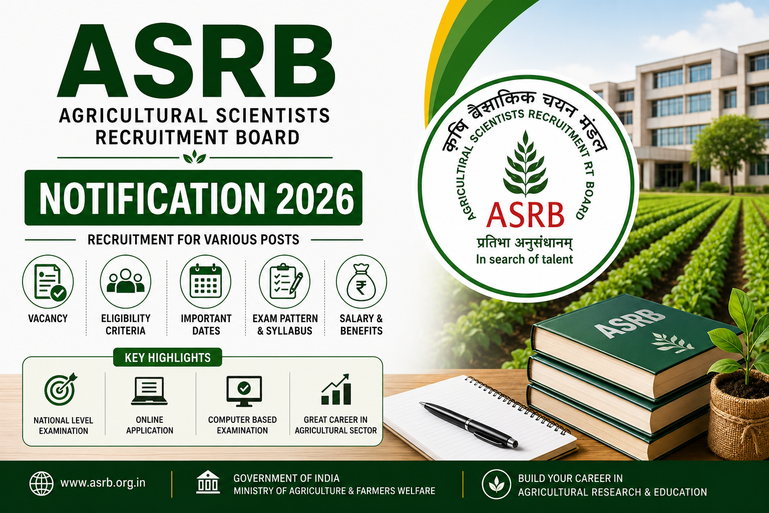 ASRB NET Recruitment 2026