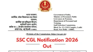 SSC CGL Notification 2026