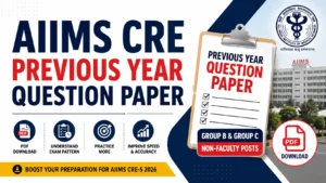 AIIMS CRE Previous Year Question Paper, Download Free PDF