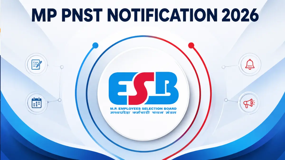 MP PNST Notification 2026 Out, Check Application Process & Exam Date Here