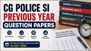 CG Police SI Previous Year Question Papers