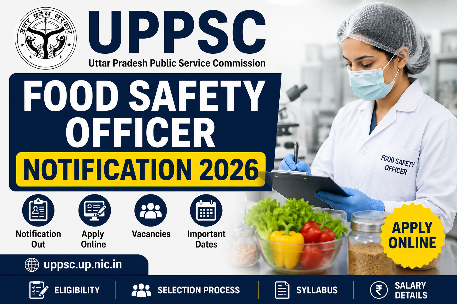 UPPSC Food Safety Officer Notification 2026
