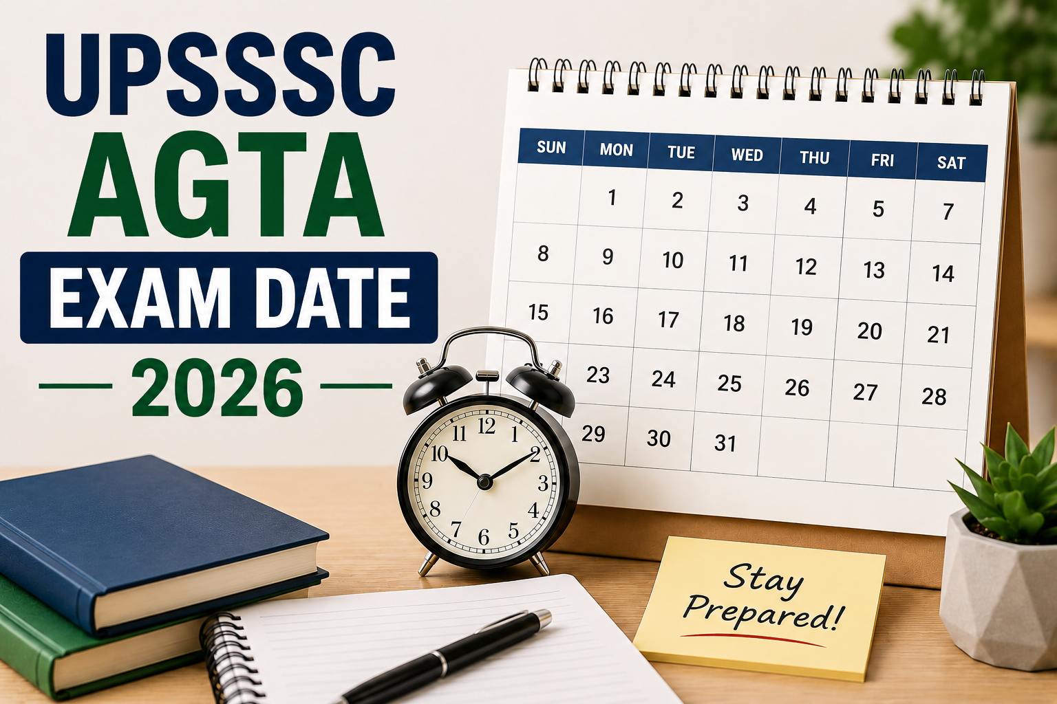 UPSSSC AGTA Exam Date 2026