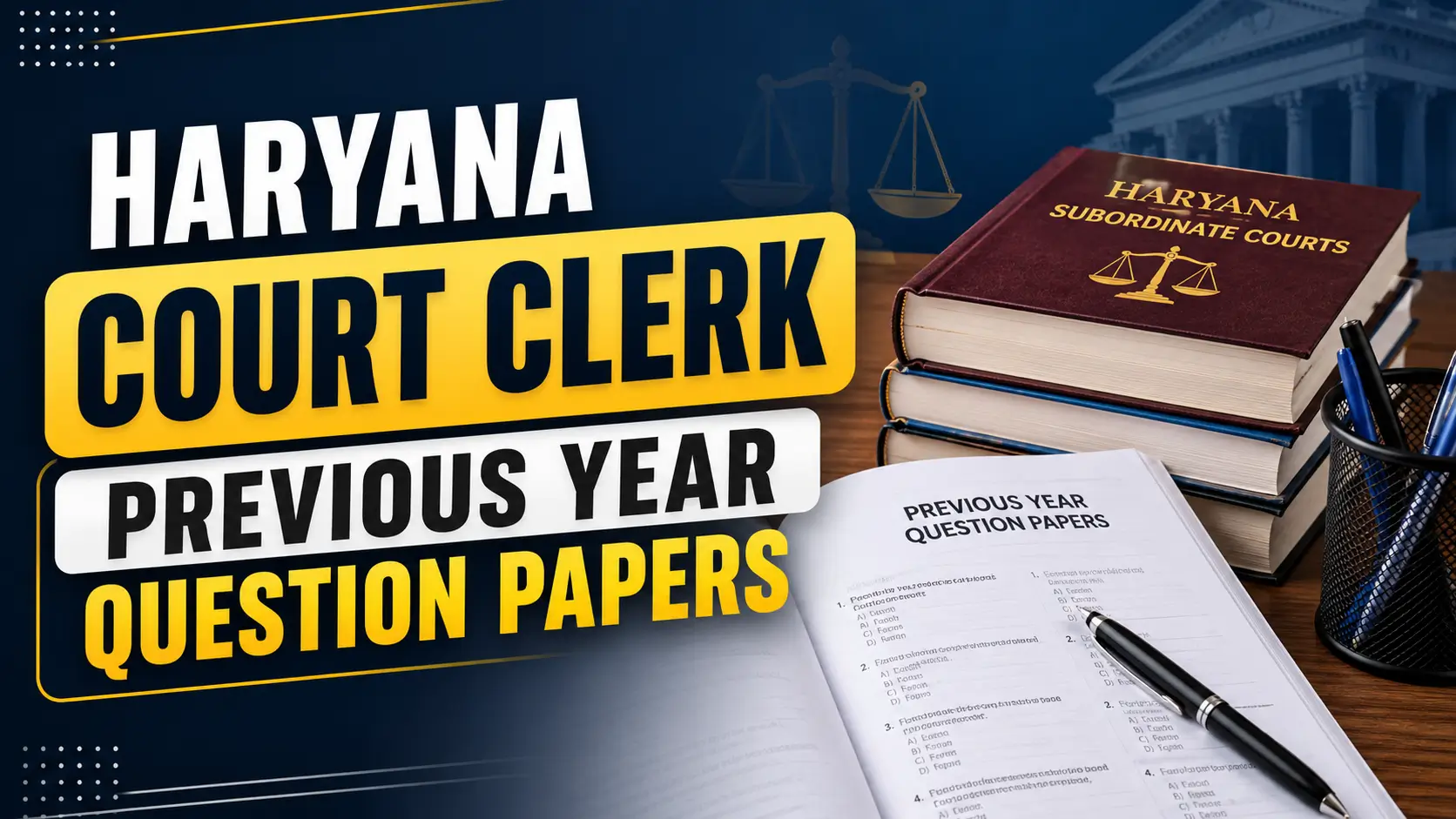 Haryana Court Clerk Previous Year Question Papers