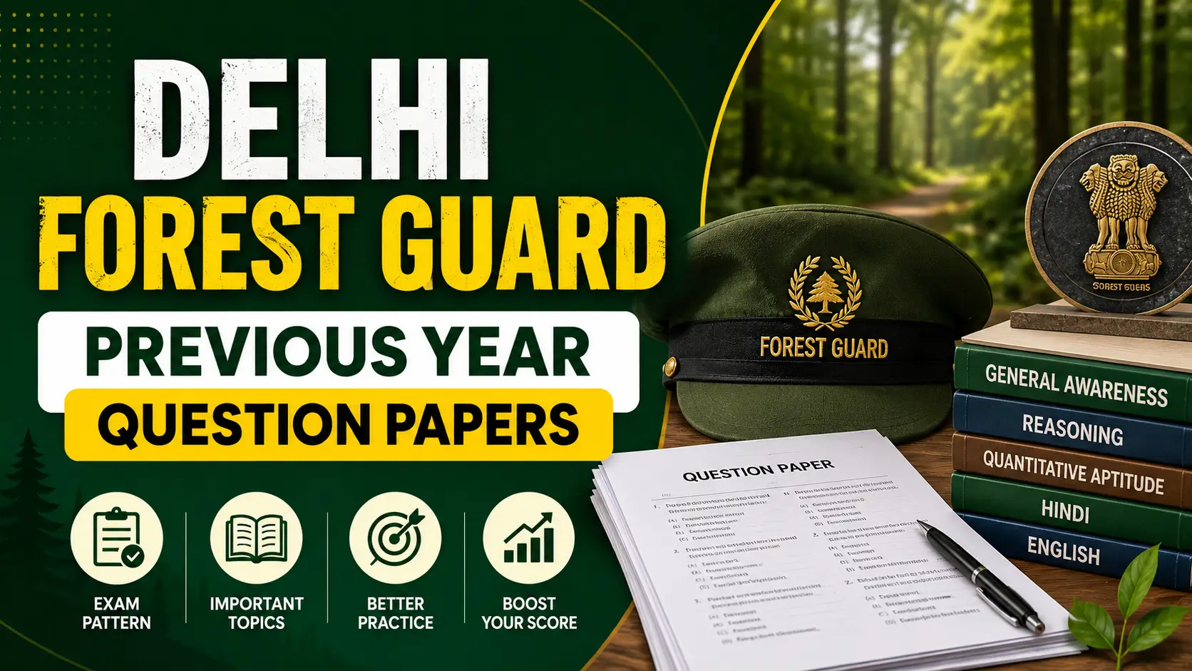 Delhi Forest Guard Previous Year Question Papers