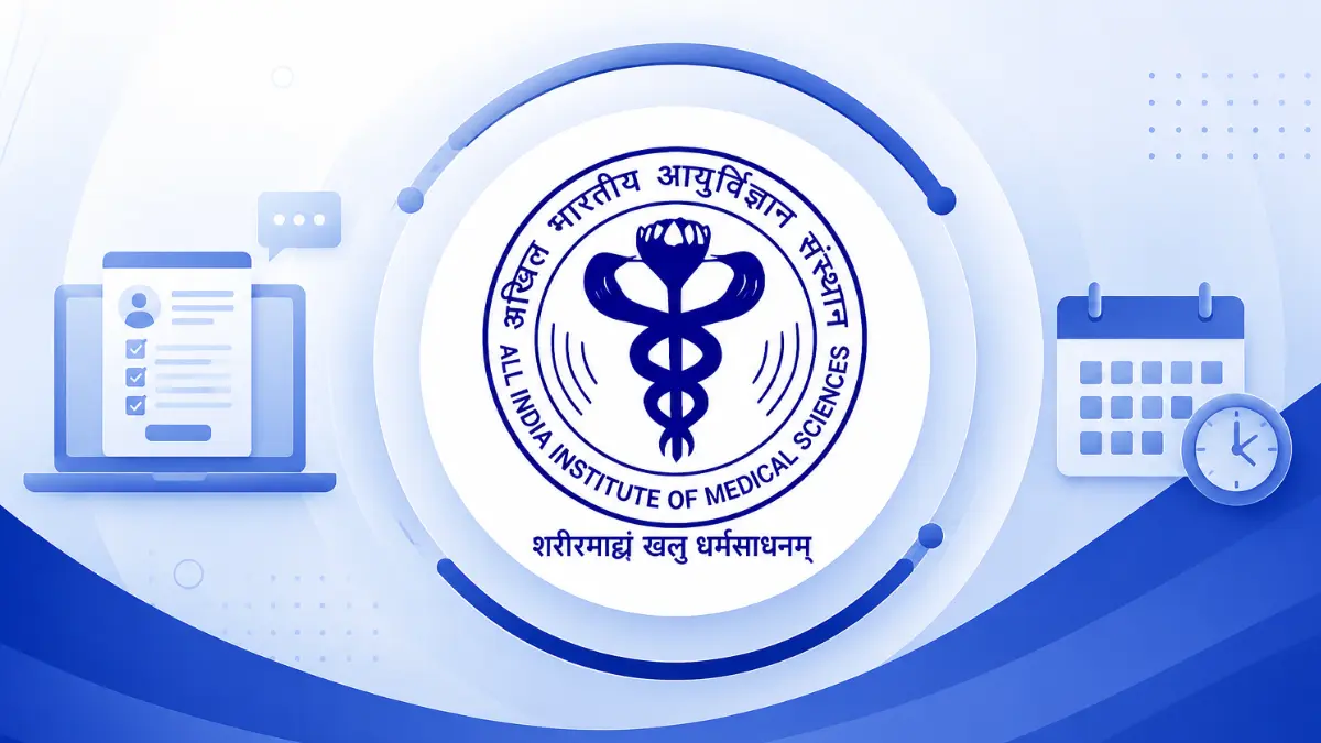 AIIMS CRE Online Application Process 2026 Ending Today; Apply Now