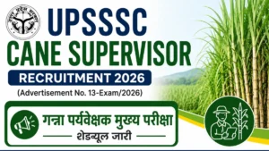 UPSSSC Cane Supervisor Exam Date 2026