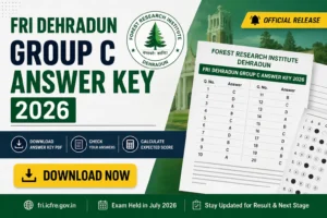 FRI Dehradun Group C Answer Key 2026