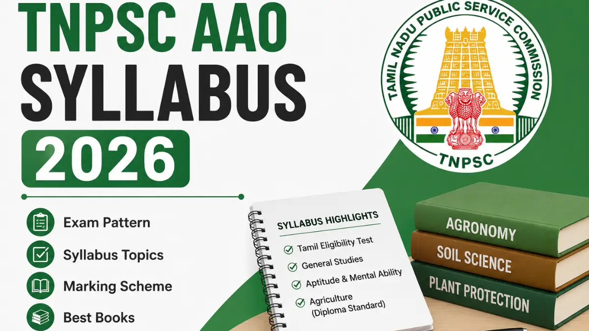 TNPSC AAO Syllabus 2026