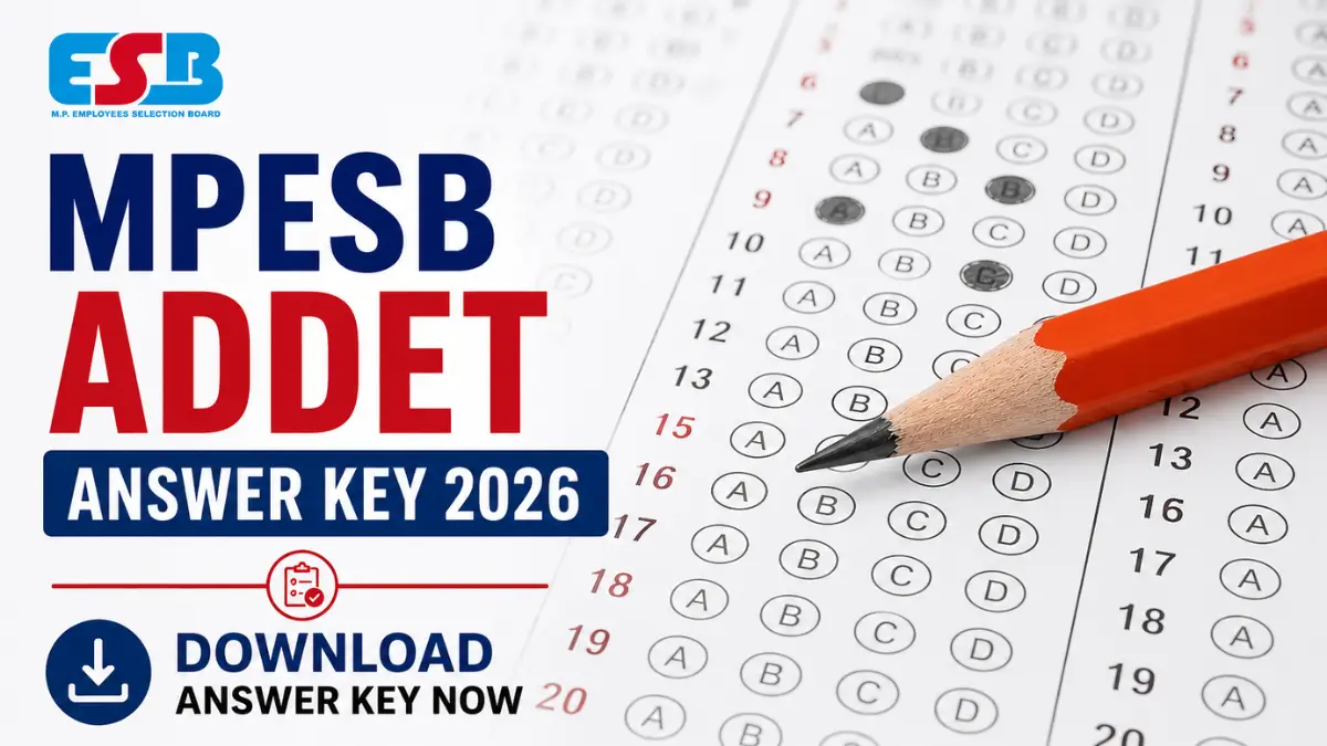 MPESB ADDET Answer Key 2026