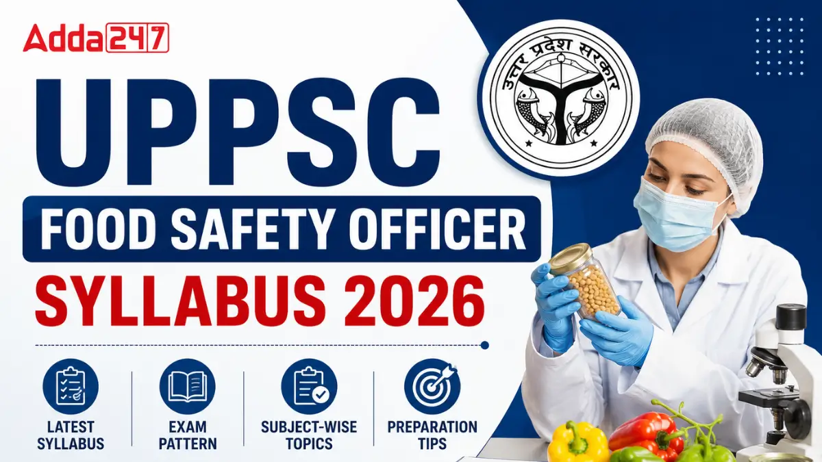 UPPSC Food Safety Officer Syllabus