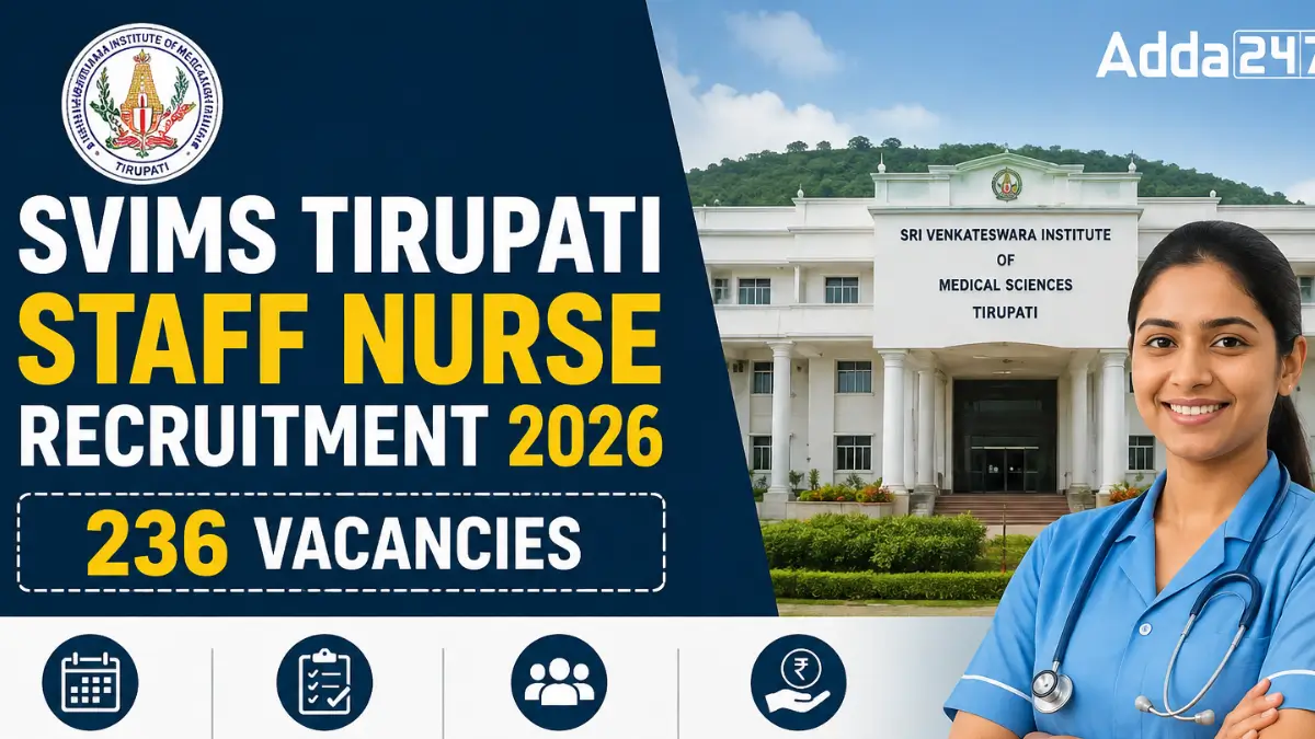 SVIMS Tirupati Staff Nurse Recruitment 2026