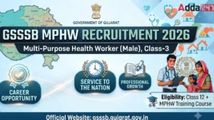 GSSSB MPHW Recruitment 2026 Out, Apply Online for 100 Multi-Purpose Health Worker Posts
