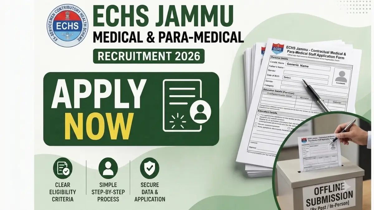 ECHS Jammu Recruitment 2026