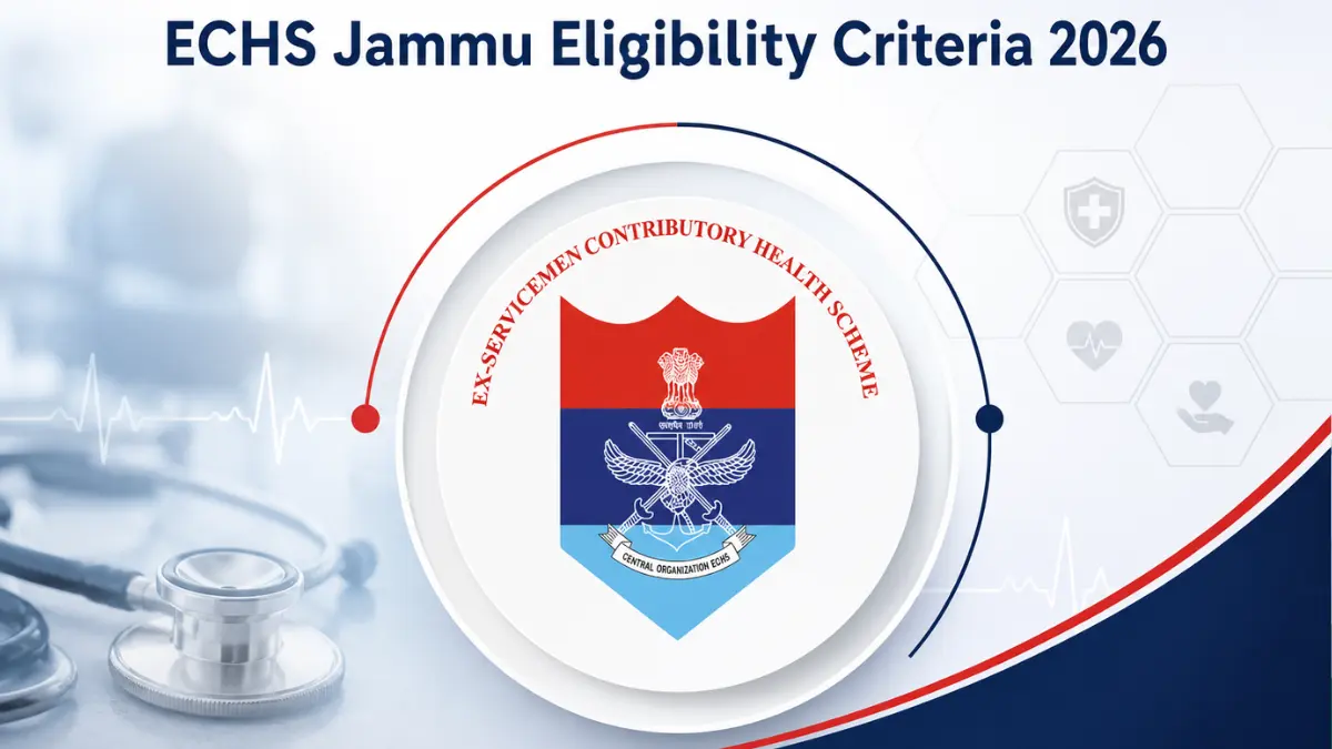 ECHS Jammu Eligibility Criteria 2026, Check Educational Qualification and Work Experience