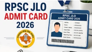 RPSC JLO Admit Card 2026