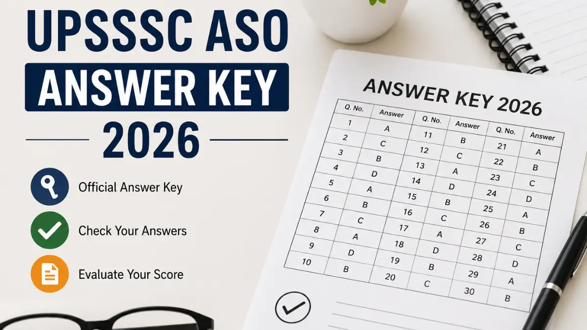 UPSSSC ASO Answer Key 2026