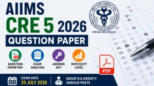 AIIMS CRE 5 Question Paper 2026