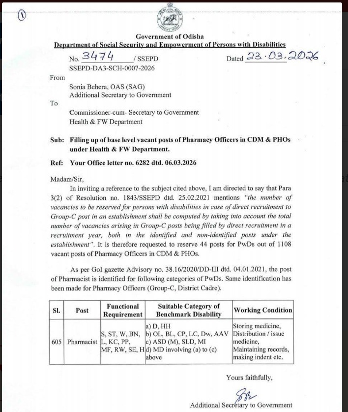 OSSSC Pharmacist Officer Recruitment 2026 Notification Out Soon For 1108 Posts_2.1