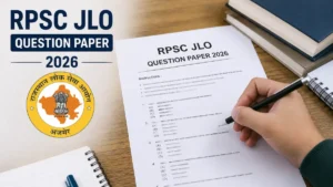 RPSC JLO Question Paper 2026