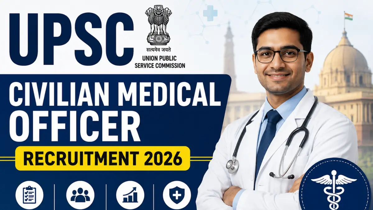 UPSC Civilian Medical Officer Recruitment 2026