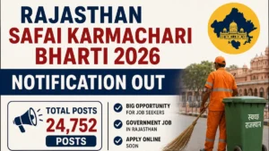Rajasthan Safai Karmachari Bharti 2026 Notification