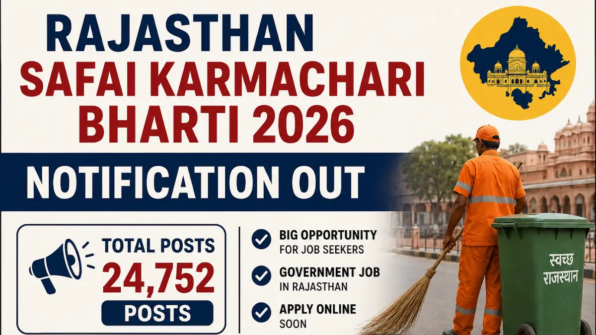 Rajasthan Safai Karmachari Bharti 2026 Notification