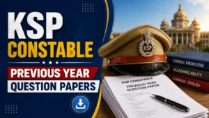 KSP Constable Previous Year Question Papers