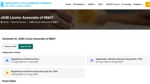 JAIIB Registration 2026