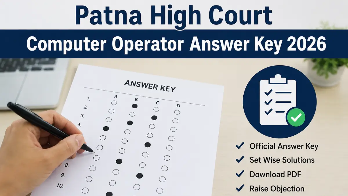 Patna High Court Computer Operator Answer Key 2026