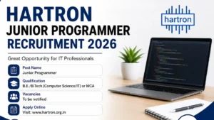Hartron Junior Programmer Recruitment 2026