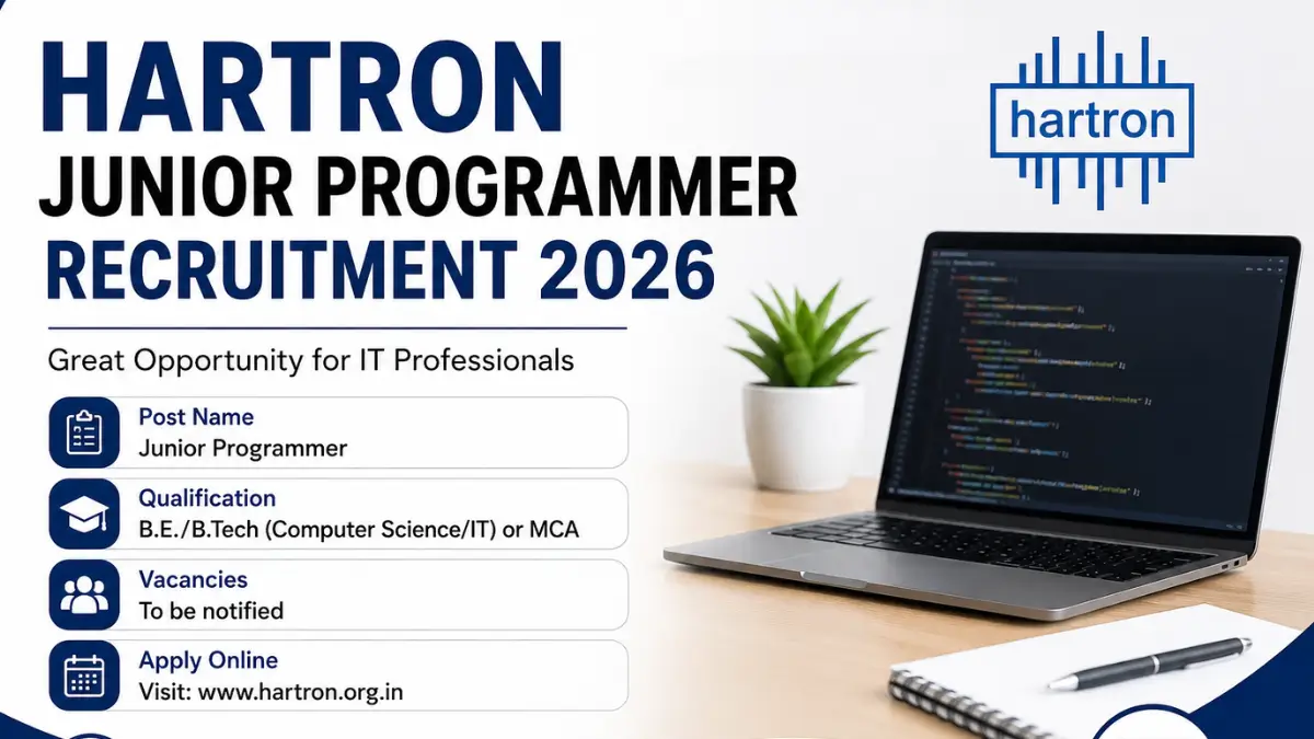 Hartron Junior Programmer Recruitment 2026