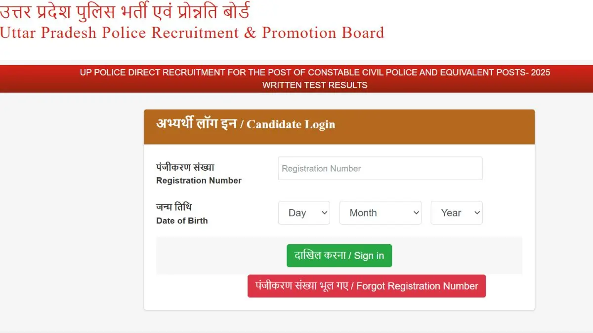 UP Police Constable Result 2026