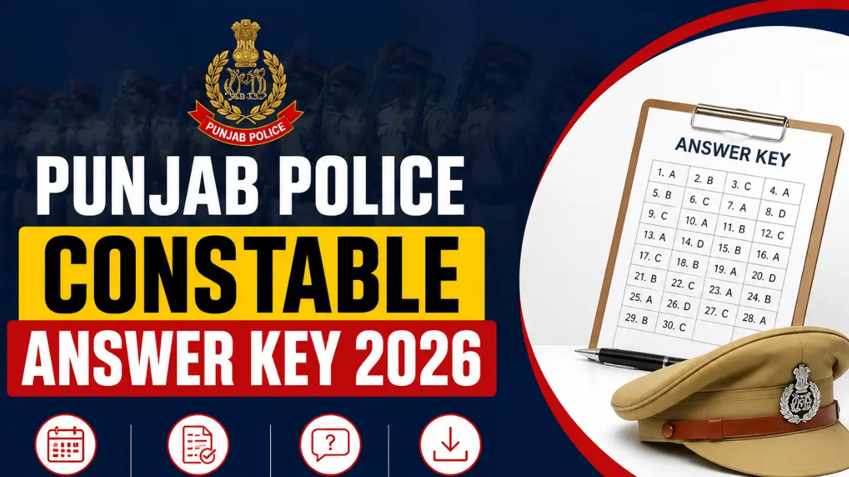 Punjab Police constable Answer Key 2026