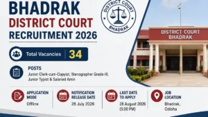 Bhadrak District Court Recruitment 2026