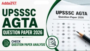 UPSSSC AGTA Question paper 2026