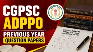 CGPSC ADPPO Previous Year Question Papers, Download PDF