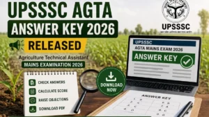 UPSSSC AGTA Answer Key 2026