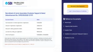 SBI Clerk Apply Online Link Active