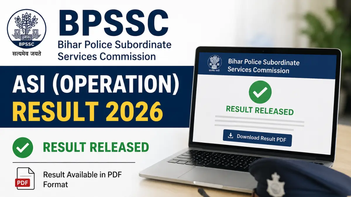 BPSSC ASI Operation Result 2026