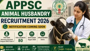 APPSC Animal Husbandry Recruitment 2026 Notification Out Soon For 80 Posts, Apply Online